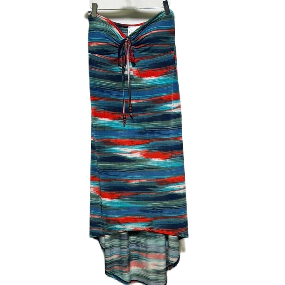 Poet Strapless Maxi High Low Dress Size M